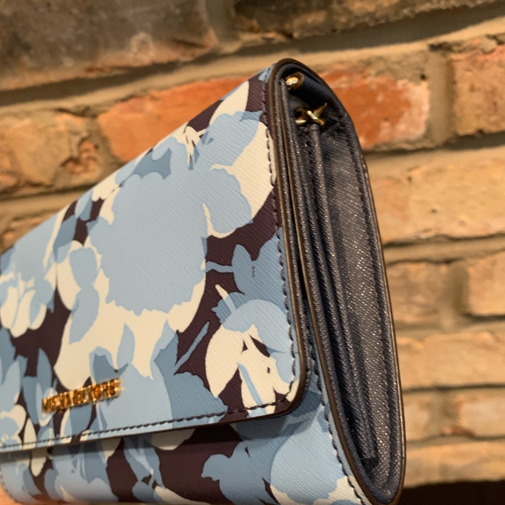 FIRM PRICE michael kors large blue phone crossbody - Picture 3 of 8